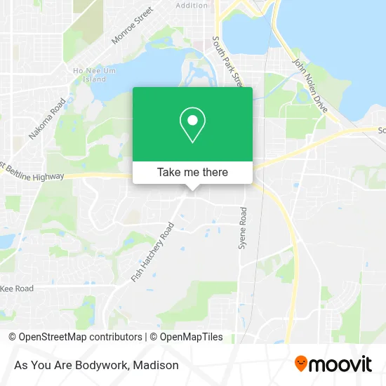 As You Are Bodywork map