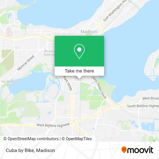 Cuba by Bike map