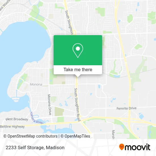2233 Self Storage map