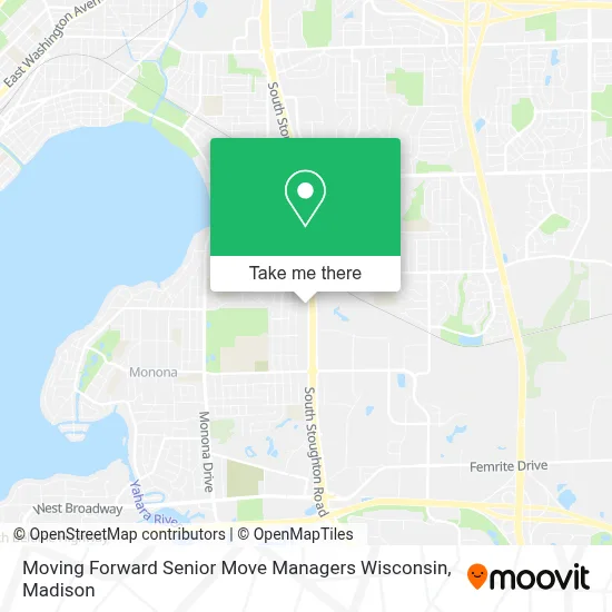 Moving Forward Senior Move Managers Wisconsin map