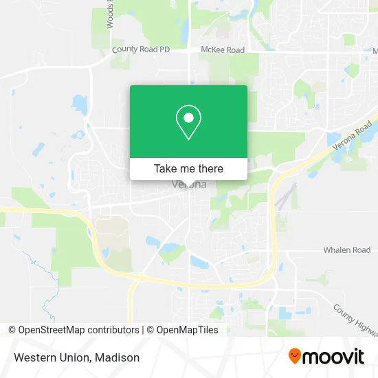Western Union map