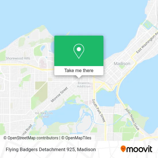 Flying Badgers Detachment 925 map