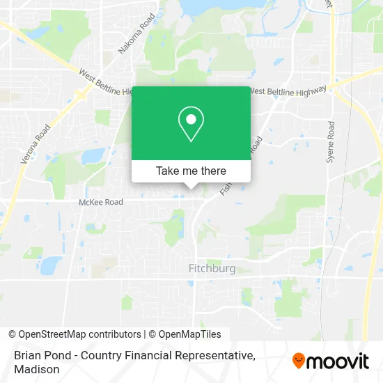 Brian Pond - Country Financial Representative map