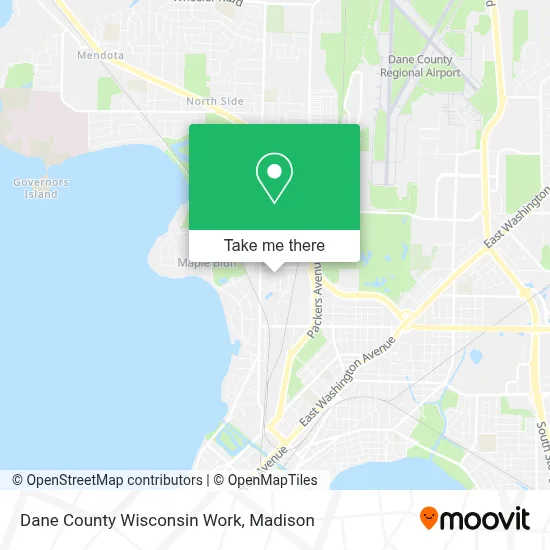 Dane County Wisconsin Work map