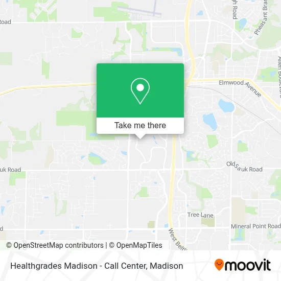 Healthgrades Madison - Call Center map