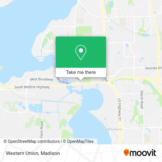 Western Union map