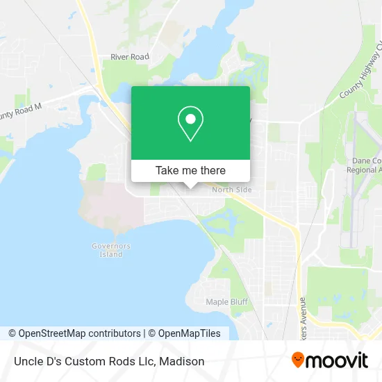 Uncle D's Custom Rods Llc map