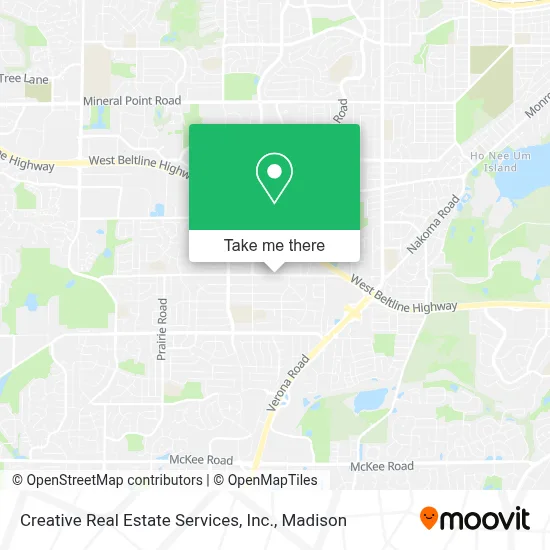 Creative Real Estate Services, Inc. map