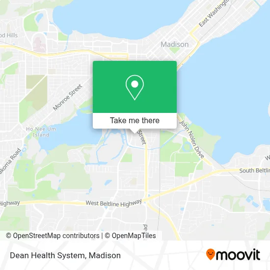 Dean Health System map