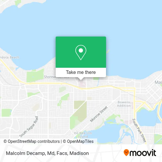 Malcolm Decamp, Md, Facs map