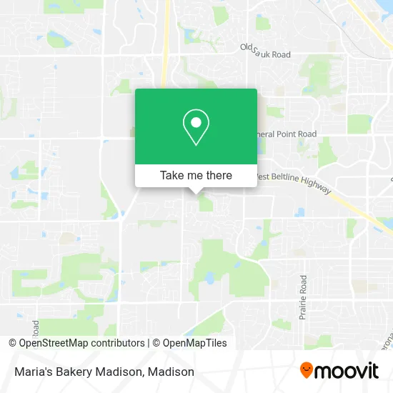 Maria's Bakery Madison map