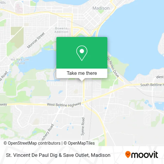 St. Vincent De Paul Dig & Save Outlet map