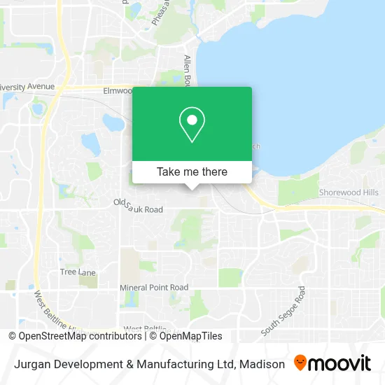 Jurgan Development & Manufacturing Ltd map