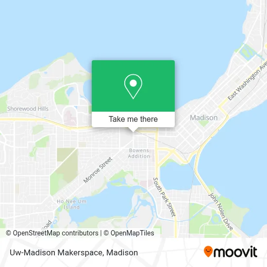 Uw-Madison Makerspace map