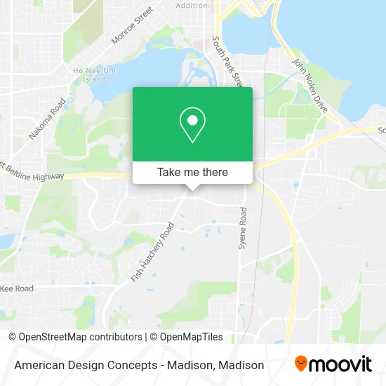 American Design Concepts - Madison map