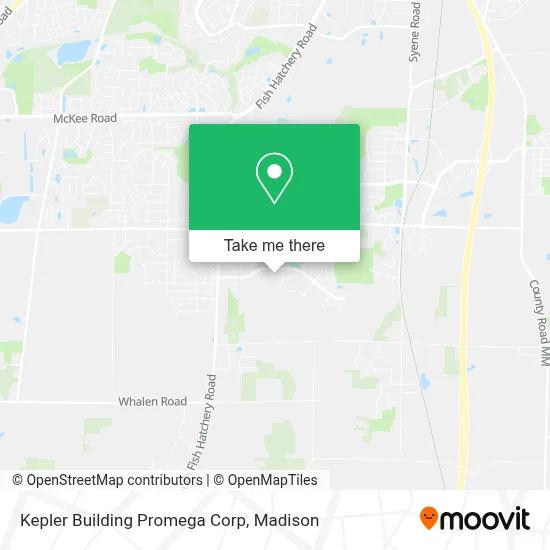 Kepler Building Promega Corp map