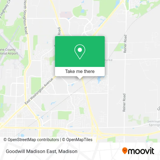 Goodwill Madison East map