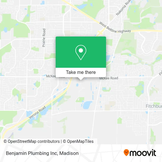 Benjamin Plumbing Inc map