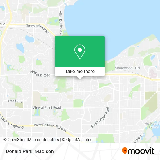 Donald Park map