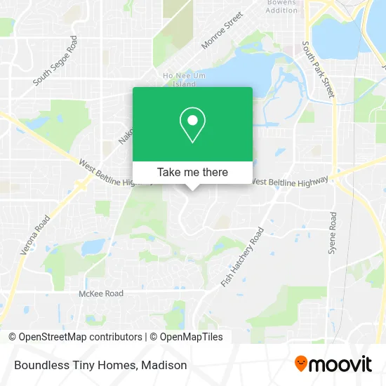 Boundless Tiny Homes map