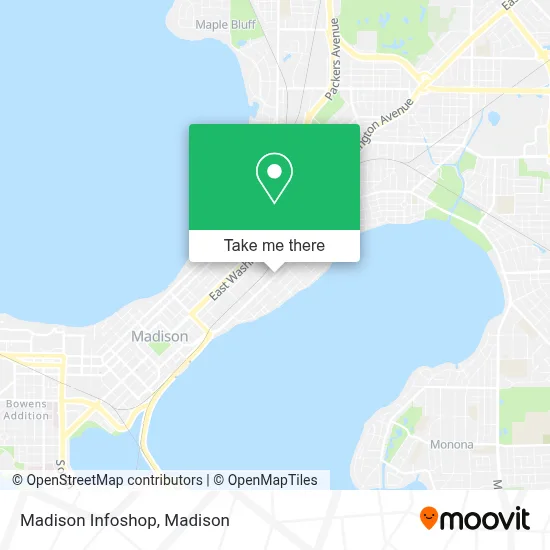 Madison Infoshop map