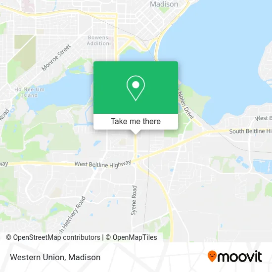 Western Union map