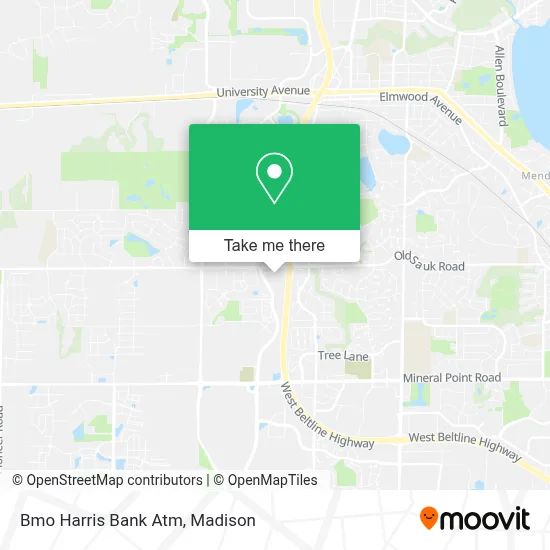 Bmo Harris Bank Atm map