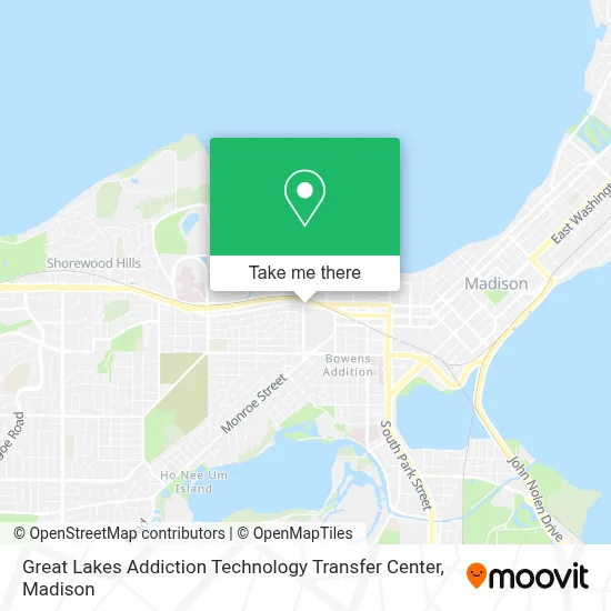 Great Lakes Addiction Technology Transfer Center map