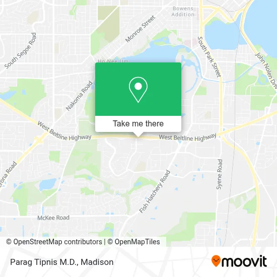 Parag Tipnis M.D. map