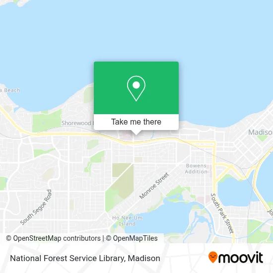 National Forest Service Library map