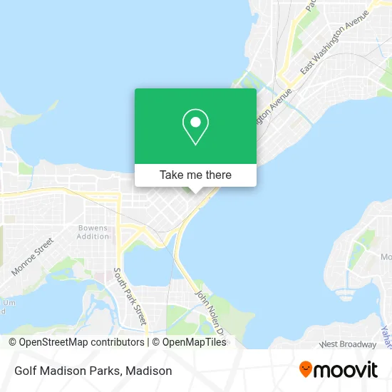 Golf Madison Parks map