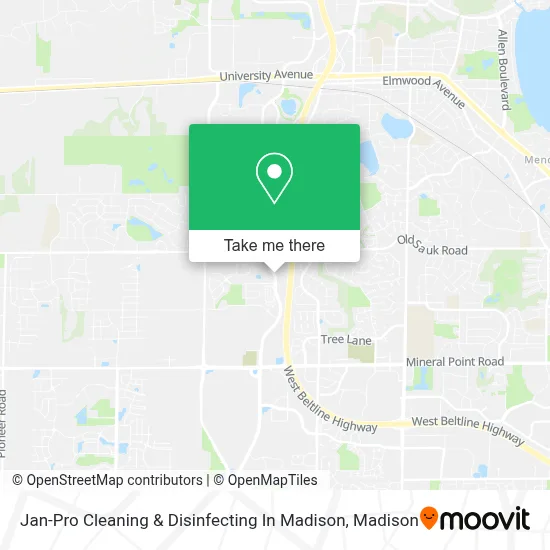 Jan-Pro Cleaning & Disinfecting In Madison map