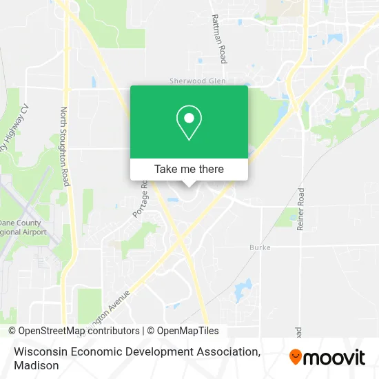 Wisconsin Economic Development Association map