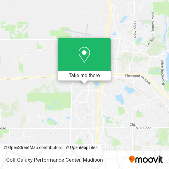 Golf Galaxy Performance Center map