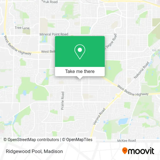 Ridgewood Pool map