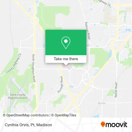Cynthia Orvis, Pt map