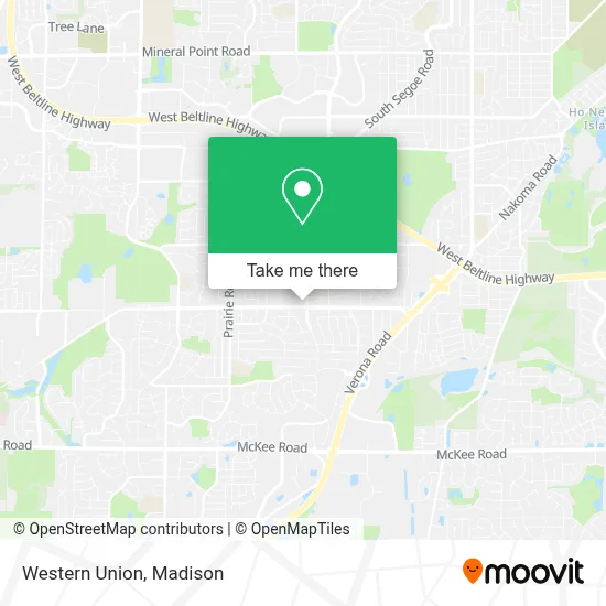 Western Union map