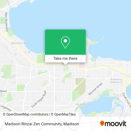 Madison Rinzai Zen Community map
