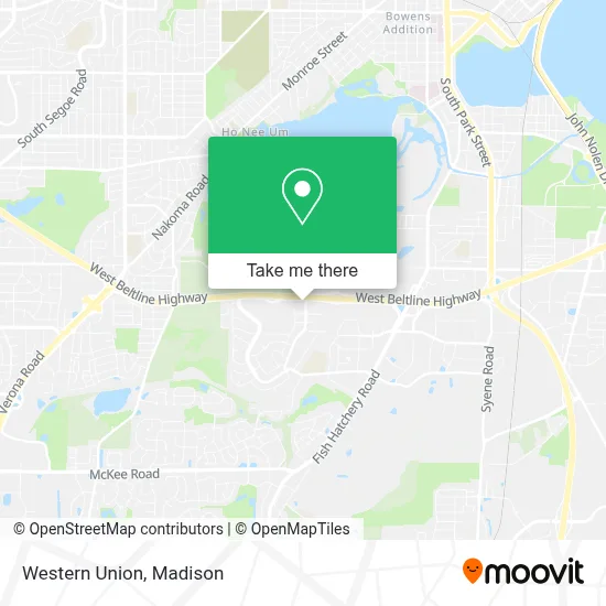 Western Union map