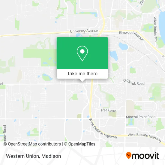 Western Union map