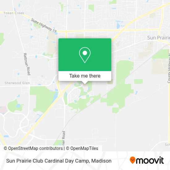 Sun Prairie Club Cardinal Day Camp map
