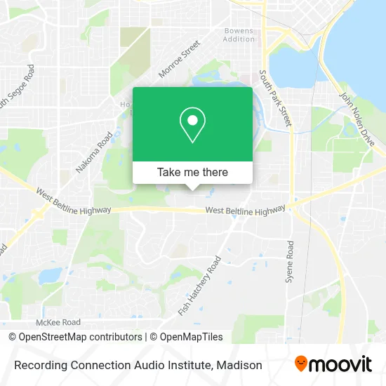 Recording Connection Audio Institute map