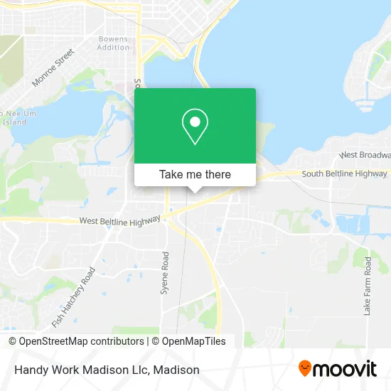 Handy Work Madison Llc map