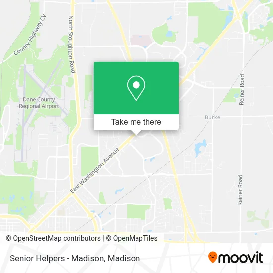 Senior Helpers - Madison map