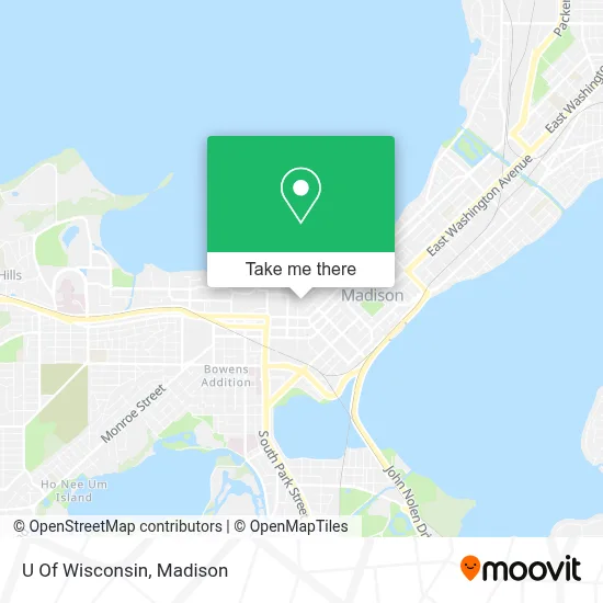 U Of Wisconsin map