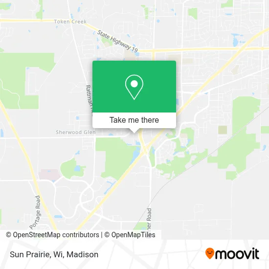 Sun Prairie, Wi map