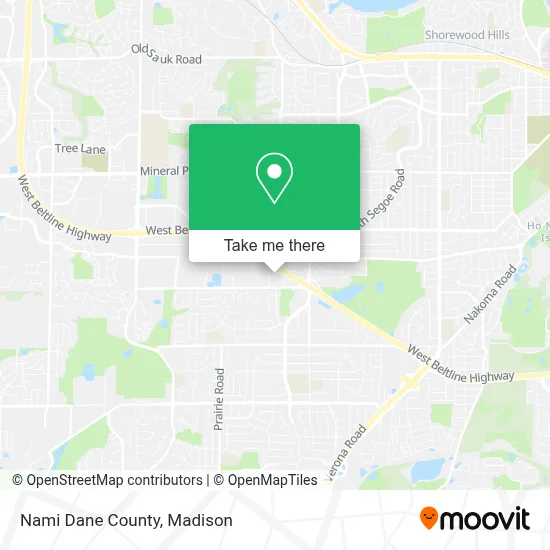 Nami Dane County map