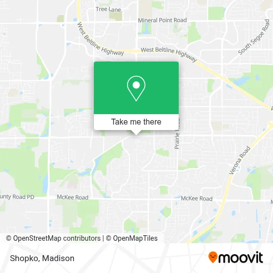 Shopko map