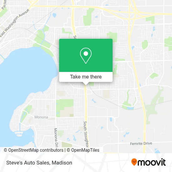 Steve's Auto Sales map