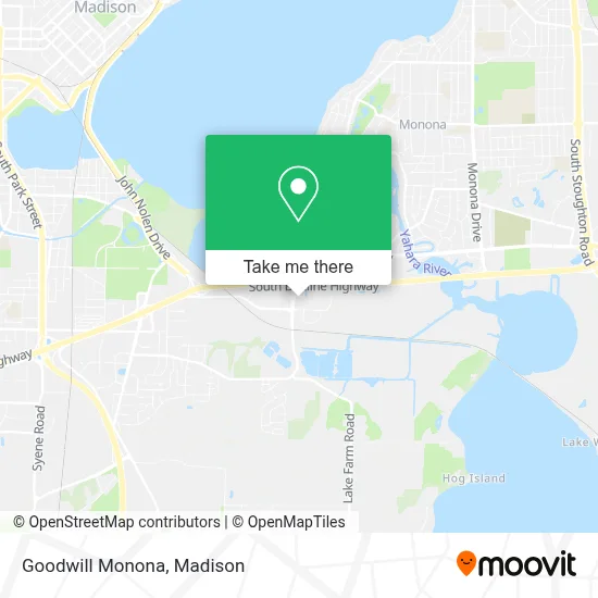 Goodwill Monona map